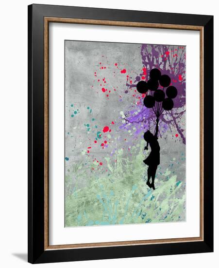 Flying Balloon Girl-Banksy-Framed Giclee Print