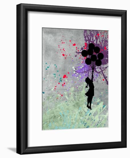 Flying Balloon Girl-Banksy-Framed Giclee Print