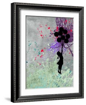 Flying Balloon Girl-Banksy-Framed Giclee Print