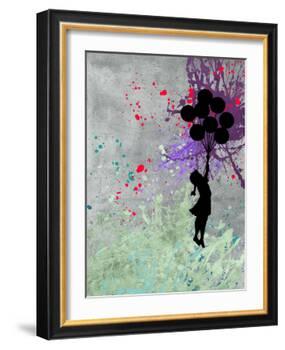 Flying Balloon Girl-Banksy-Framed Giclee Print