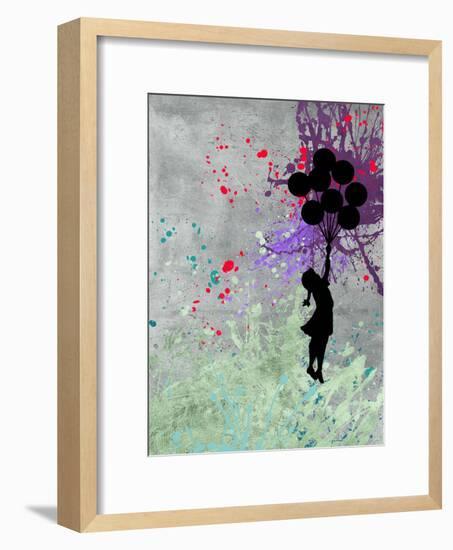 Flying Balloon Girl-Banksy-Framed Premium Giclee Print