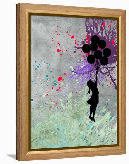 Flying Balloon Girl-Banksy-Framed Premier Image Canvas