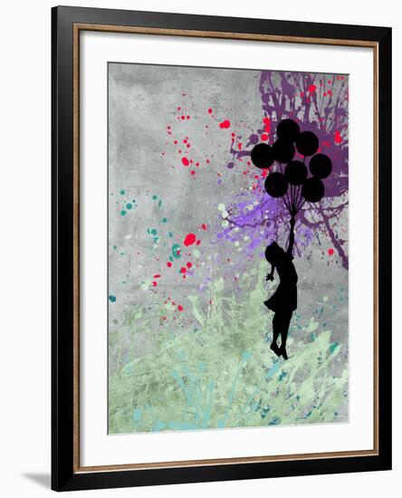 Flying Balloon Girl-Banksy-Framed Giclee Print