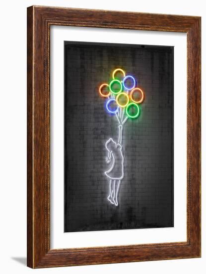 Flying Balloons-Octavian Mielu-Framed Premium Giclee Print