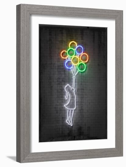 Flying Balloons-Octavian Mielu-Framed Art Print