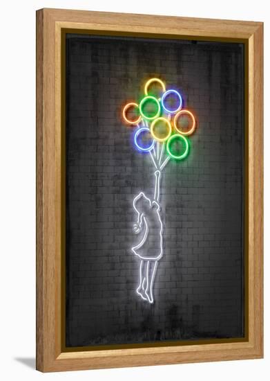 Flying Balloons-Octavian Mielu-Framed Stretched Canvas