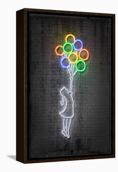 Flying Balloons-Octavian Mielu-Framed Stretched Canvas
