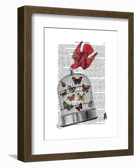 Flying Birdcage-Fab Funky-Framed Art Print