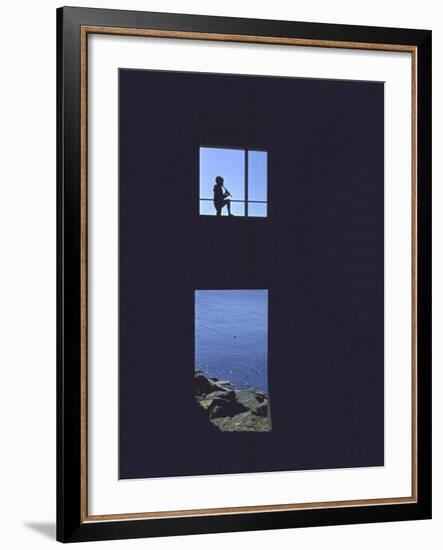 Flying Bridge from Children's Tower to Parents' Wing, Lawrence Buttenwieser's House, Long Island-John Dominis-Framed Photographic Print