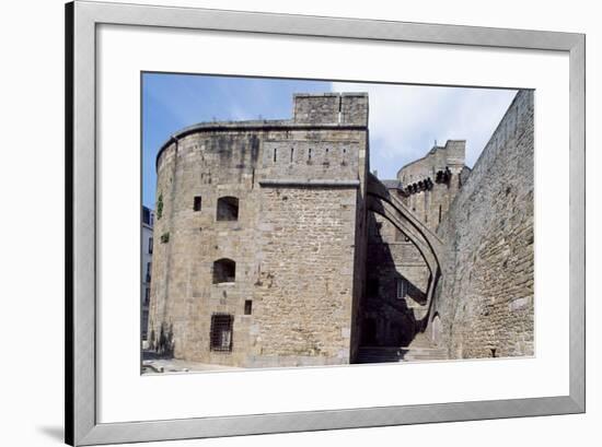 Flying Buttresses of Quic-En-Groigne Tower, a View of Saint-Malo Castle, Brittany, France-null-Framed Giclee Print