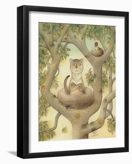 Flying Cat, 1005-Kestutis Kasparavicius-Framed Giclee Print