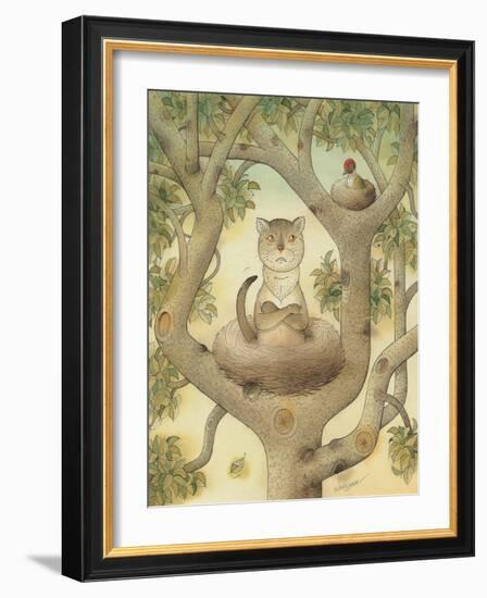 Flying Cat, 1005-Kestutis Kasparavicius-Framed Giclee Print