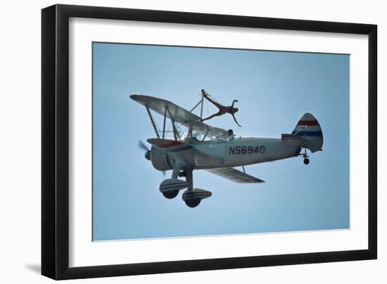 Flying Circus, Bealton, Va, Antique Aircraft, Wingwalking, 2008 (Photo)-Kenneth Garrett-Framed Giclee Print