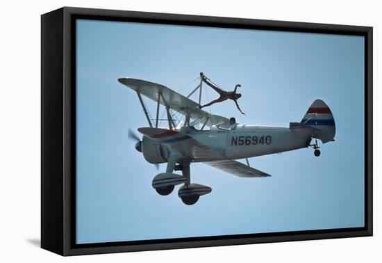 Flying Circus, Bealton, Va, Antique Aircraft, Wingwalking, 2008 (Photo)-Kenneth Garrett-Framed Premier Image Canvas