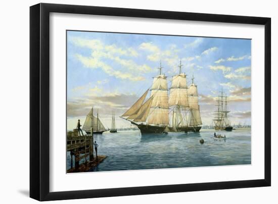 Flying Cloud under Weigh-Jack Wemp-Framed Giclee Print