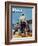 "Flying Cowboy," Saturday Evening Post Cover, May 17, 1947-Mead Schaeffer-Framed Giclee Print