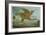 Flying Dragon over Landscape-Wayne Anderson-Framed Giclee Print