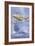 Flying Dutchman Ship with Klm Plane-null-Framed Art Print