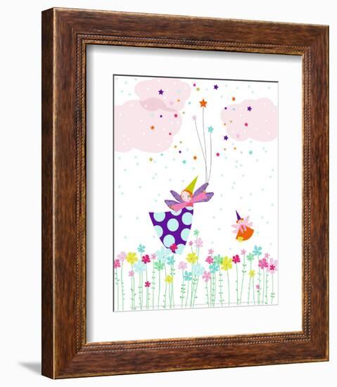 Flying Fairy-Laure Girardin-Vissian-Framed Art Print