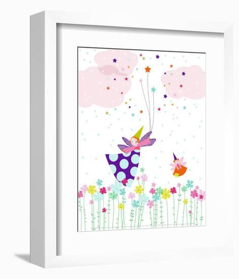 Flying Fairy-Laure Girardin-Vissian-Framed Art Print