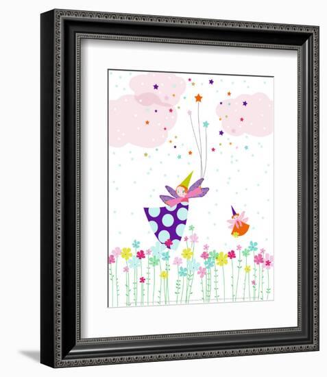 Flying Fairy-Laure Girardin-Vissian-Framed Art Print