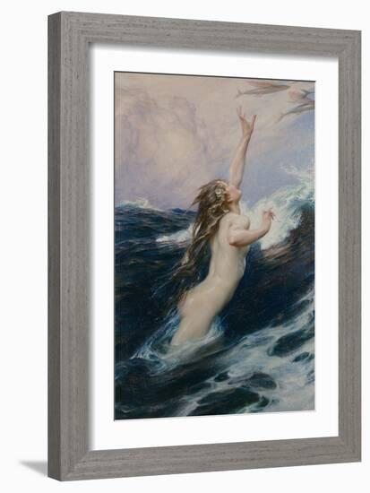 Flying Fish, 1910-Herbert James Draper-Framed Giclee Print