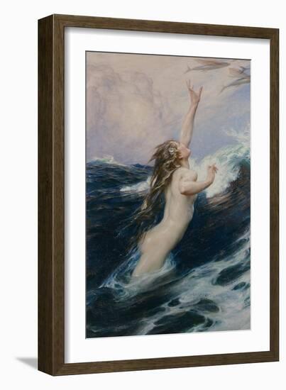 Flying Fish, 1910-Herbert James Draper-Framed Giclee Print