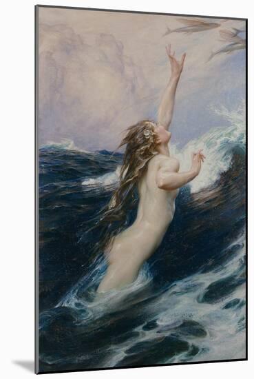 Flying Fish, 1910-Herbert James Draper-Mounted Giclee Print