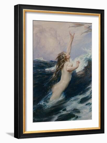 Flying Fish, 1910-Herbert James Draper-Framed Giclee Print