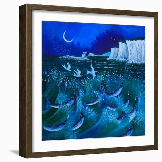 Flying Fish, 2013-Lisa Graa Jensen-Framed Giclee Print