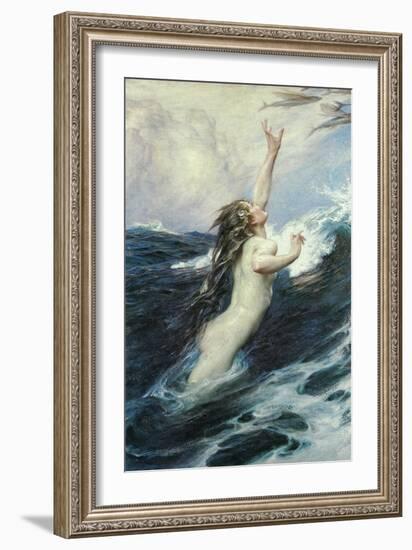 Flying Fish-Herbert James Draper-Framed Art Print