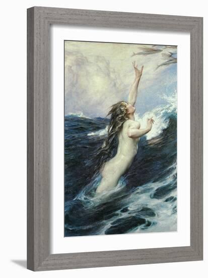 Flying Fish-Herbert James Draper-Framed Art Print