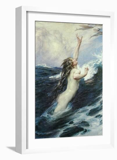 Flying Fish-Herbert James Draper-Framed Art Print