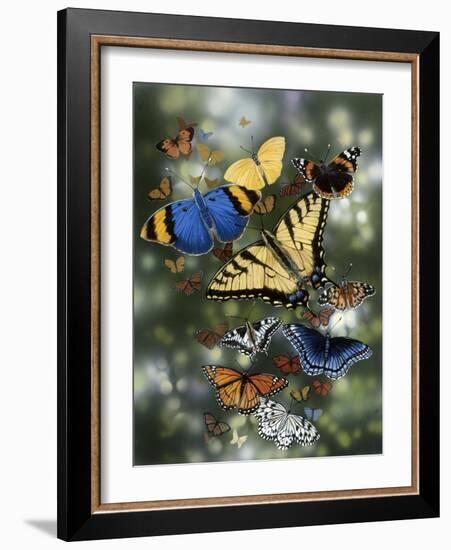 Flying Flowers-William Vanderdasson-Framed Giclee Print