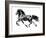 Flying Friesian, 2015-Mark Adlington-Framed Giclee Print