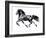 Flying Friesian, 2015-Mark Adlington-Framed Giclee Print