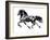 Flying Friesian, 2015-Mark Adlington-Framed Giclee Print