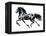 Flying Friesian, 2015-Mark Adlington-Framed Premier Image Canvas