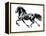 Flying Friesian, 2015-Mark Adlington-Framed Premier Image Canvas