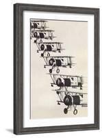 Flying in Formation-null-Framed Art Print