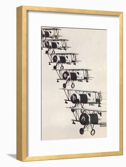 Flying in Formation-null-Framed Art Print