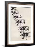 Flying in Formation-null-Framed Art Print