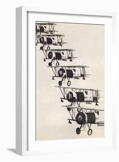 Flying in Formation-null-Framed Art Print