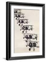 Flying in Formation-null-Framed Art Print