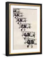 Flying in Formation-null-Framed Art Print