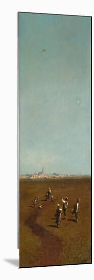 Flying Kites, Ca 1880-1885-Carl Spitzweg-Mounted Giclee Print