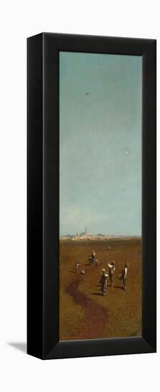 Flying Kites, Ca 1880-1885-Carl Spitzweg-Framed Premier Image Canvas
