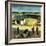 "Flying Kites", March 18, 1950-John Falter-Framed Giclee Print