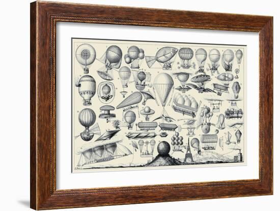 Flying Machine Designs-null-Framed Art Print