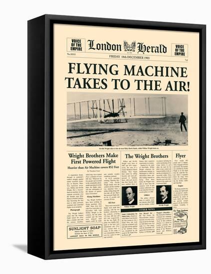 Flying Machine Takes to the Air!-The Vintage Collection-Framed Stretched Canvas